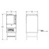 GOV-200-FD  Gullco Flux Holding Oven 115 Volt, 100-550°F (38-288°C) Temperature, 1500 Watts. 88Kg Capacity